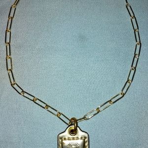 COACH DOG TAG YG CHOKER